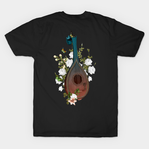 Wonderful elegant lute with flowers and celtic knot by Nicky2342